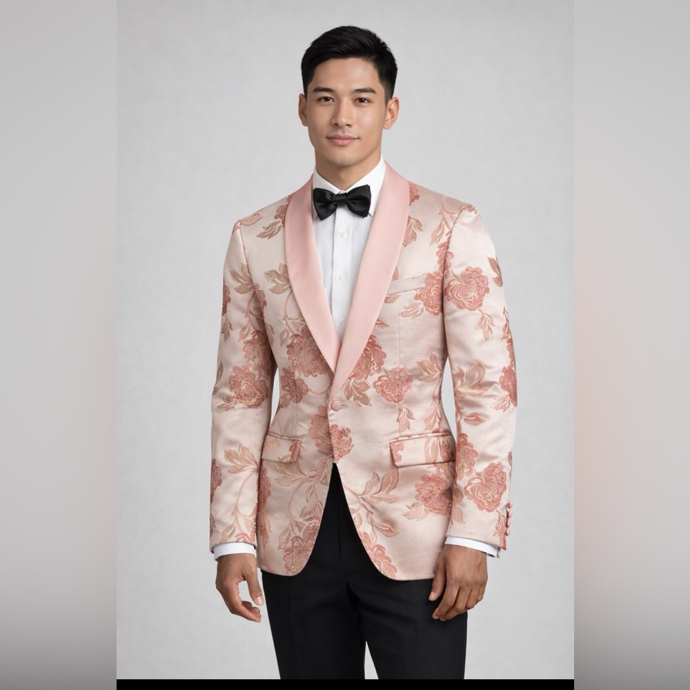 Floral Pink Blazer for Men